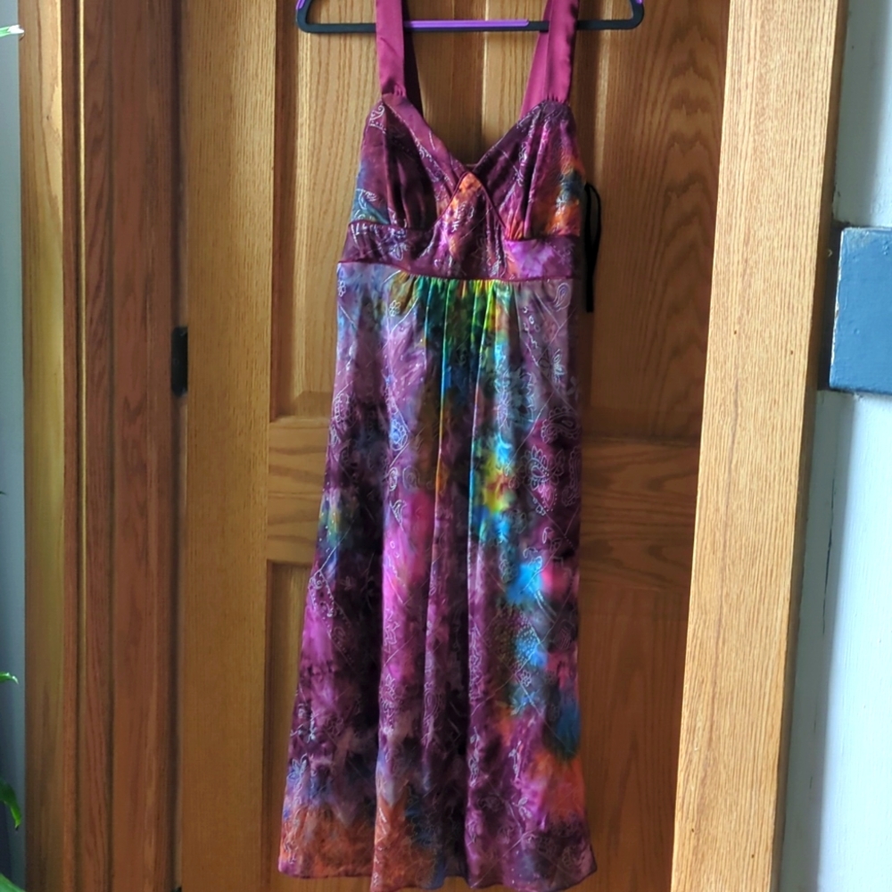 Ladies Maria Bonita size small sleeveless midi dress